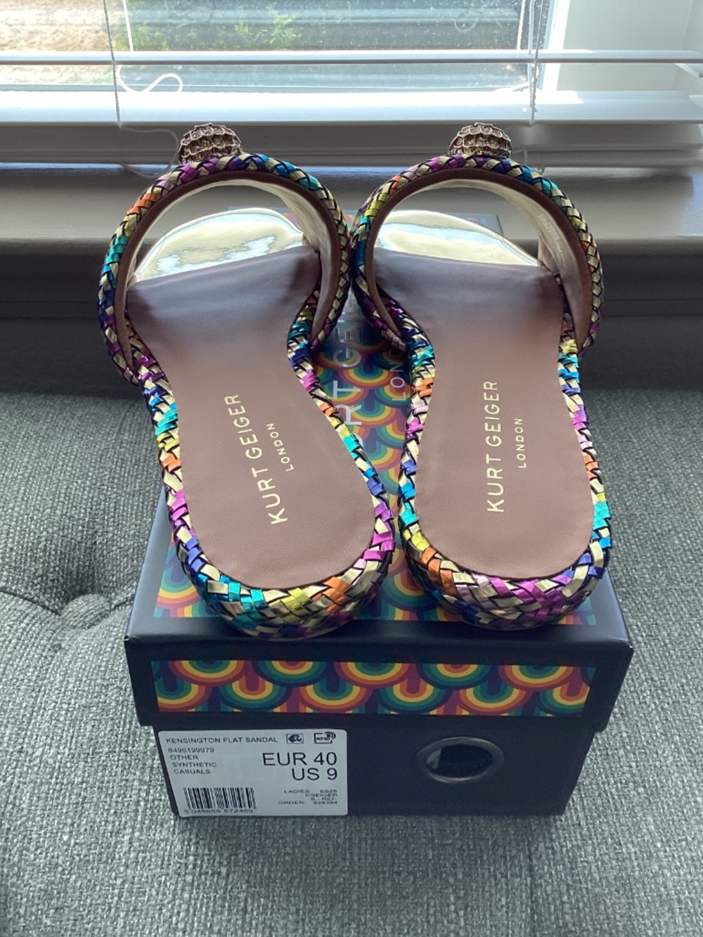 Kurt Geiger London Kensington Slide Sandal, size US9/EU40 - Picture 10 of 12